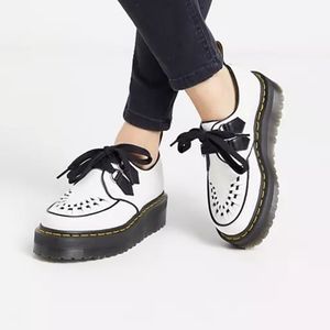 Dr Martens Sidney Creepers White with Black Contrast